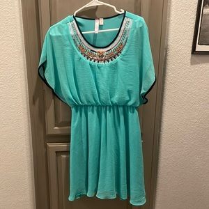 Gorgeous Alya Teal Dress